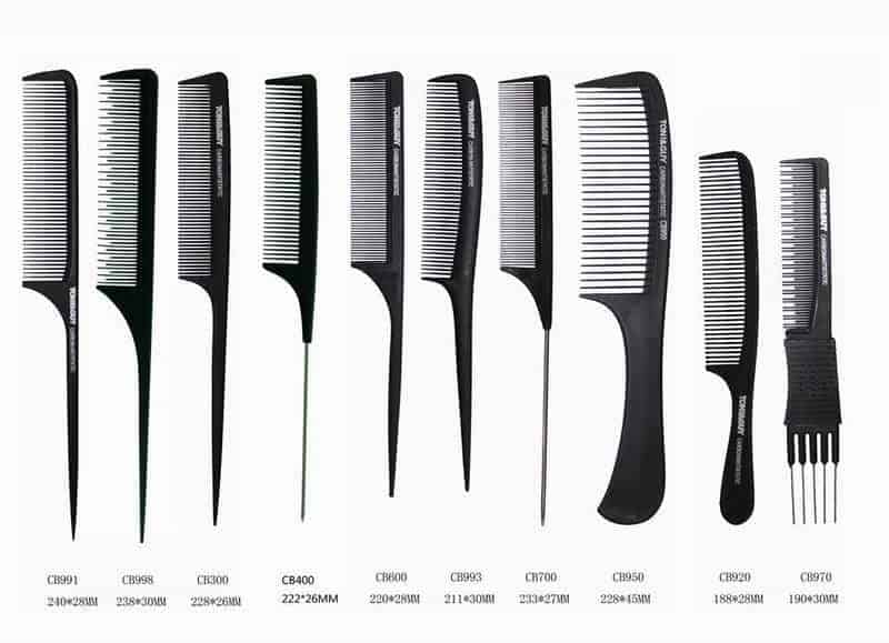 What are 3 types of combs? 2